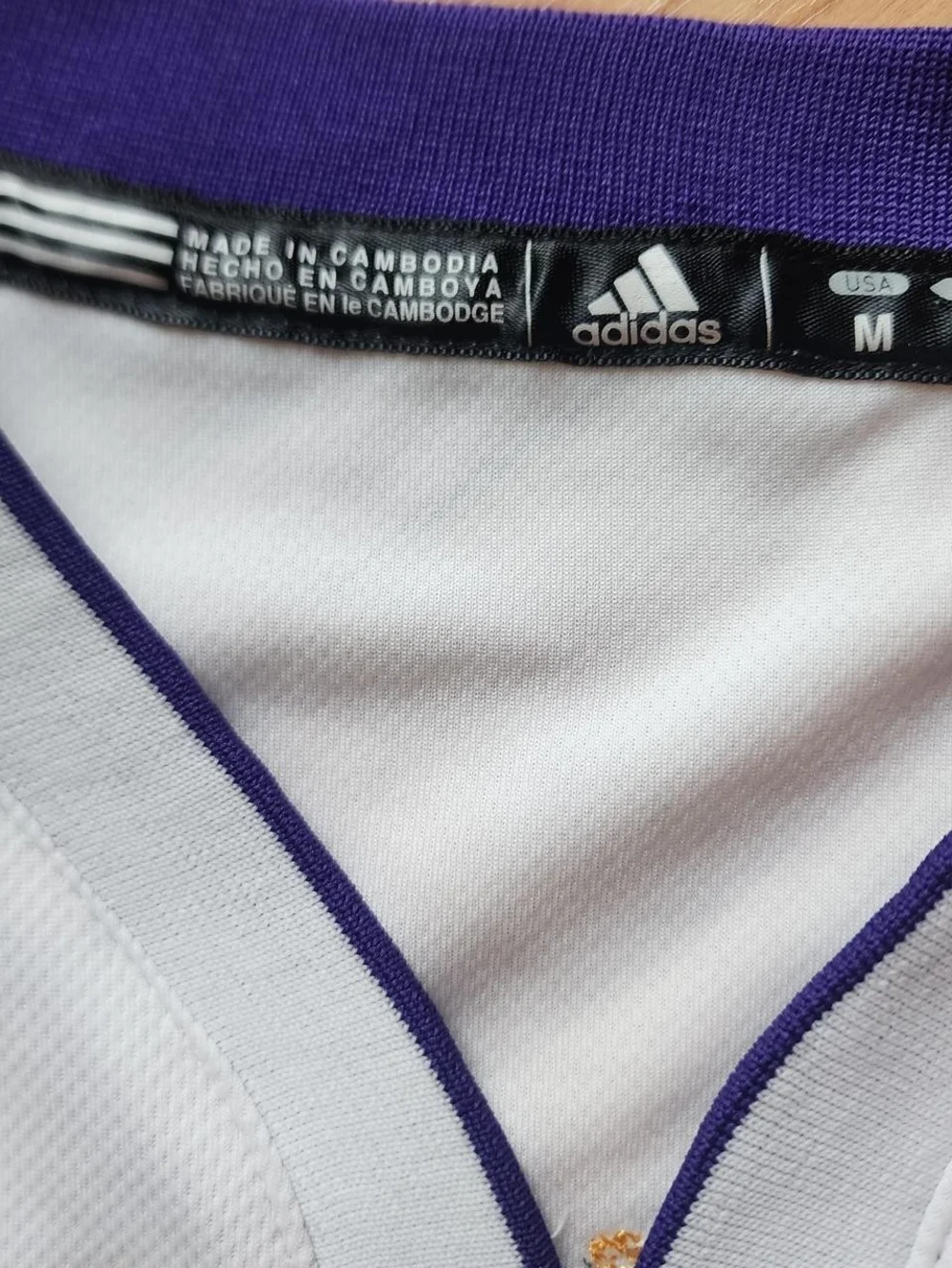 Adidas Los Angeles Lakers #24 White/Purple/Gold Jersey Size Medium